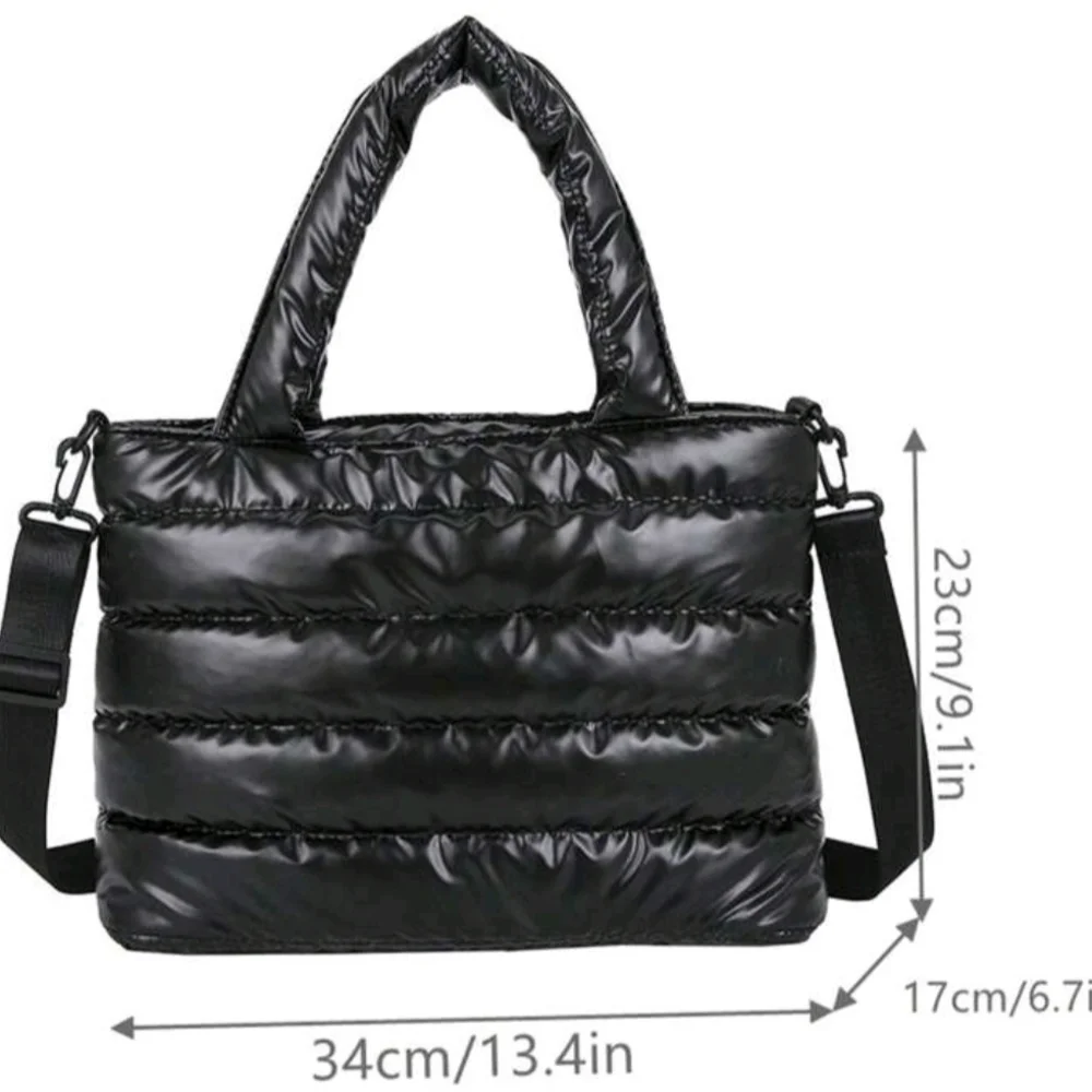 Black Puffer Purse